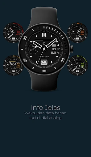 Tangkapan skrin telefon Boel: tampilan jam analog 1