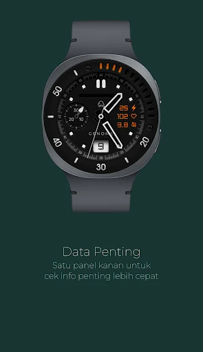 Screenshot ponsel Boel: tampilan jam analog 3
