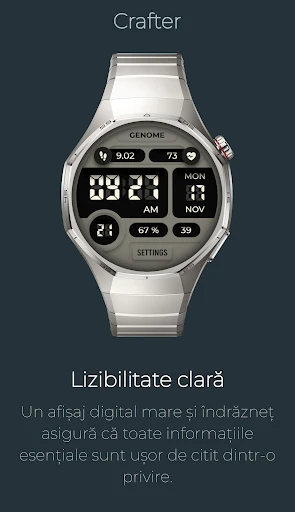 Captură pe telefon Crafter: Cadran Digital Modern 4