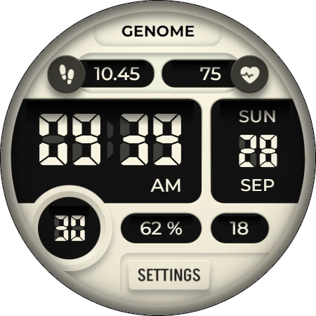 Crafter: Digitális Fitnesz Óra képernyőkép az órán 1
