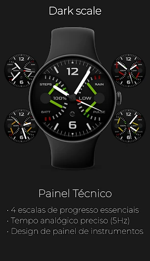 Captura no celular Dark scale: Painel Analógico 1