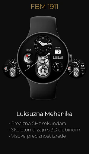 FBM 1911: Mehanički Watch Face — snimka zaslona na telefonu 1