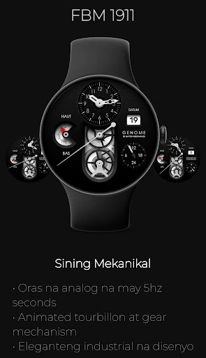 FBM 1911: Metal na Watch Face screenshot sa telepono 1