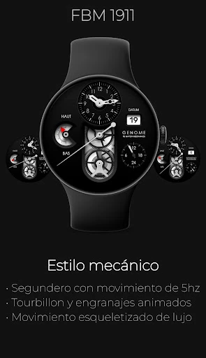Captura en celular de FBM 1911: Mecánico Watch Face 1