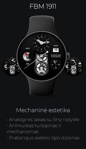 FBM 1911: Skeleto ciferblatas ekrano kopija telefone 1