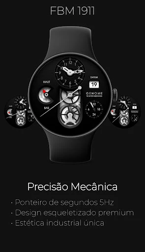 Captura no celular FBM 1911: Analógico Watch Face 1