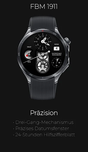 FBM 1911: Mechanik Watch Face Smartphone-Screenshot 2