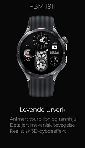 FBM 1911: Mekanisk Watch Face skjermbilde på telefonen 2