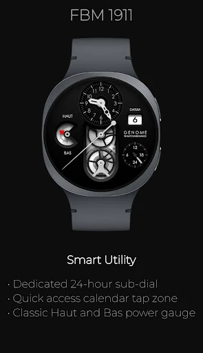 FBM 1911: Skeleton Watch Face phone screenshot 3
