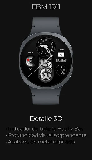 Captura en móvil de FBM 1911: Mecánico Watch Face 3