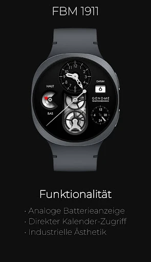 FBM 1911: Mechanik Watch Face Smartphone-Screenshot 3