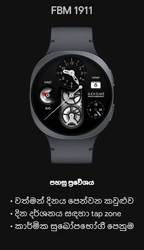 FBM 1911: ඇනලොග් ඔරලෝසු මුහුණත දුරකථන ස්ක්‍රීන්ශොට් 3