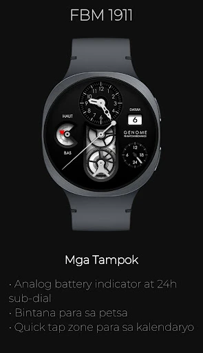 FBM 1911: Metal na Watch Face screenshot sa telepono 3