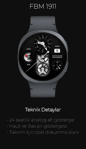 FBM 1911: Mekanik Saat Kadranı telefon ekran görüntüsü 3