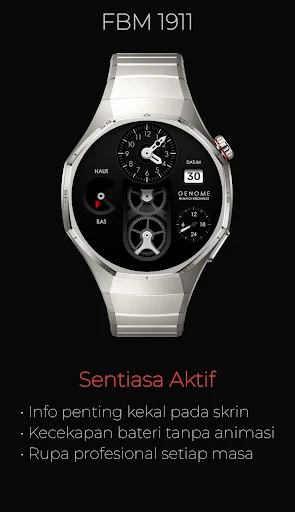 Tangkapan skrin telefon FBM 1911: Muka Jam Mekanikal 4