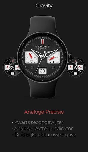 Screenshot op telefoon Gravity: Zwarte Chronograaf 1