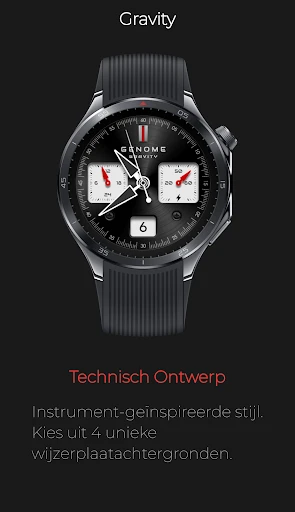Screenshot op telefoon Gravity: Zwarte Chronograaf 2