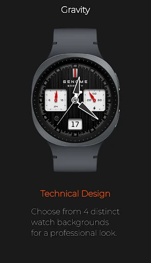 Gravity: Technical Chrono Dial phone screenshot 3
