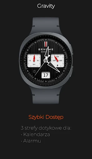 Gravity: Czarny Chronograf — zrzut ekranu na telefonie 3