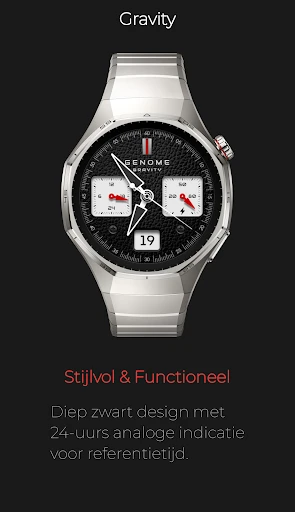 Screenshot op telefoon Gravity: Zwarte Chronograaf 4