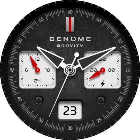 Tangkapan skrin jam Gravity: Kronograf Profesional 1