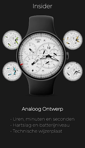 Screenshot op telefoon Insider: Analoge Chronograaf 1