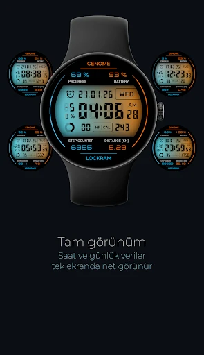 Lockram: dijital saat kadranı telefon ekran görüntüsü 1