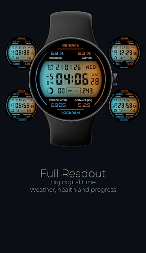 Lockram: Digital watch face — snímka na telefóne 1