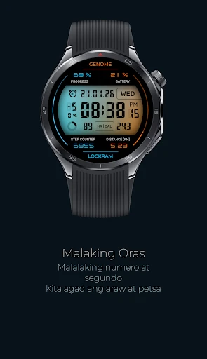 Lockram: Digital na watch face screenshot sa telepono 2