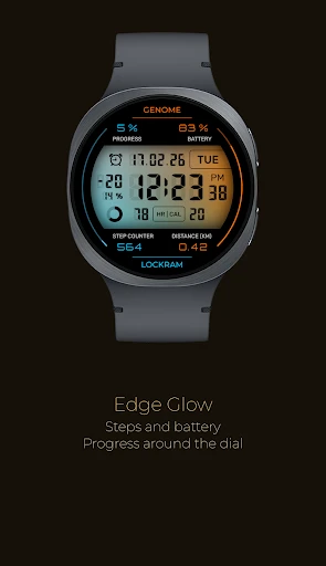 Lockram: Digital watch face — snímek na telefonu 3