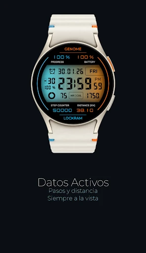 Captura en celular de Lockram: esfera digital 5