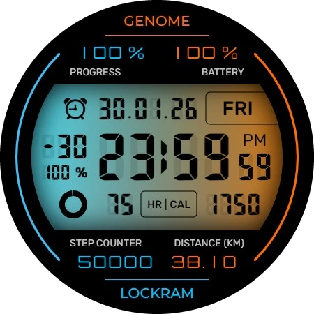 Lockram: Digital watch face wear screenshot 5