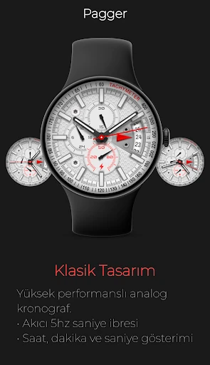 Pagger: Klasik Spor Kronograf telefon ekran görüntüsü 1