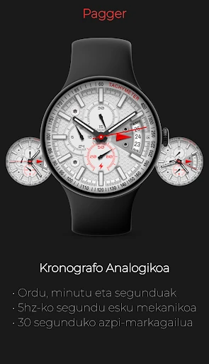 Pagger: Kronografo Analogikoa pantaila-argazkia telefonoan 1