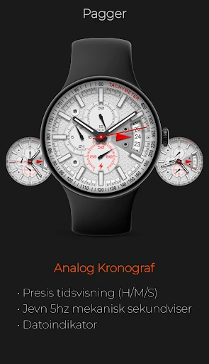 Pagger: Analog Kronograf skjermbilde på telefonen 1