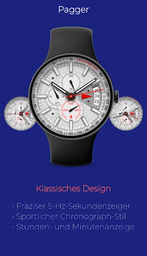 Pagger: Analoger Chronograph Smartphone-Screenshot 1