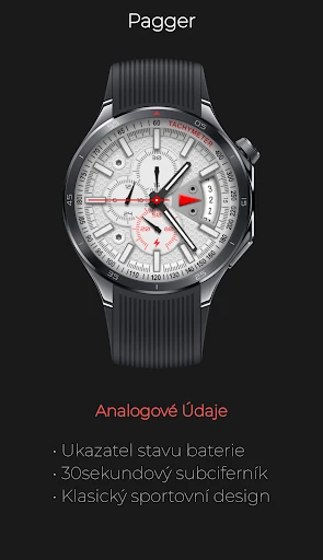 Pagger: Analogový Chronograf — snímek na telefonu 2
