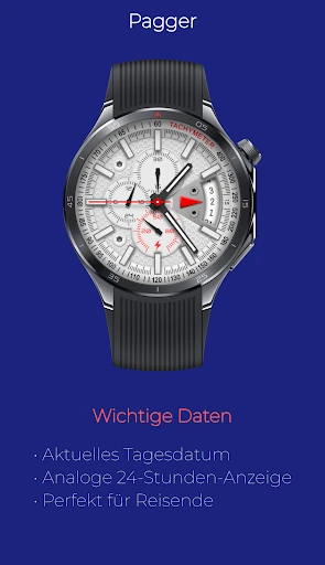 Pagger: Analoger Chronograph Smartphone-Screenshot 2
