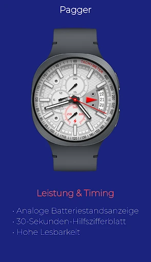 Pagger: Analoger Chronograph Smartphone-Screenshot 3