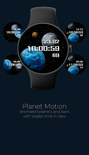 צילום מסך טלפון - PL2 Planet Watch Face 1