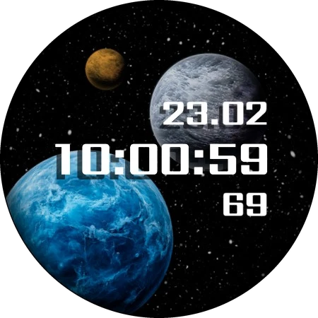 PL2 Planet Watch Face wear screenshot 1