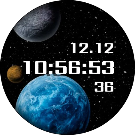 PL2 Planet Watch Face wear screenshot 3