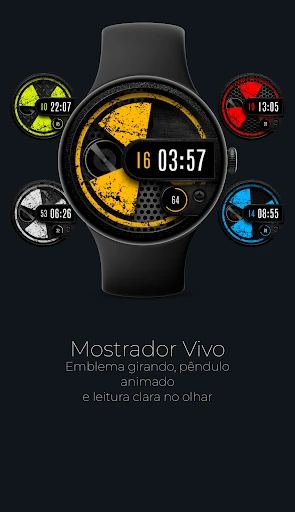 Captura no telemóvel Radix mostrador animado 1