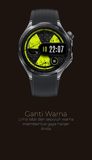Screenshot ponsel Radix tampilan jam berputar 2