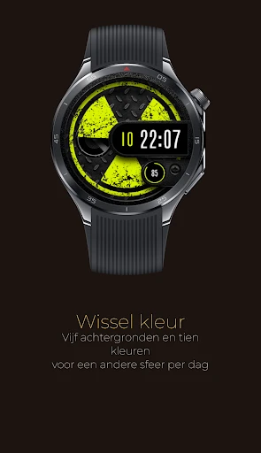 Screenshot op telefoon Radix roterende wijzerplaat 2