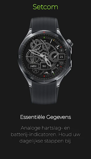 Screenshot op telefoon Setcom: Mechanische Skelet 2