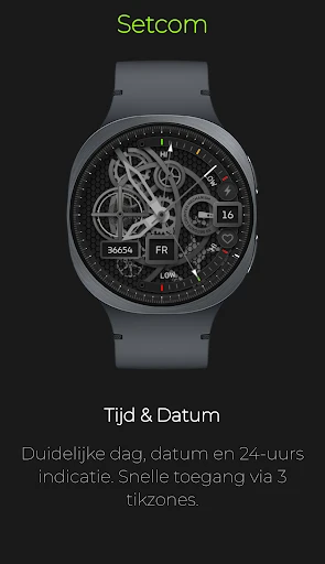 Screenshot op telefoon Setcom: Mechanische Skelet 3
