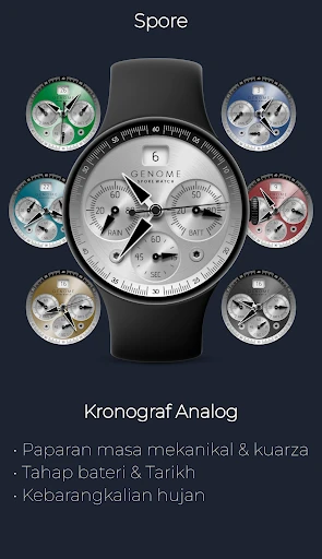 Tangkapan skrin telefon Spore: Kronograf Analog Mewah 1
