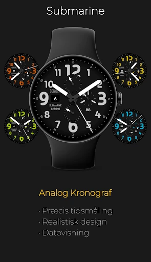 Submarine: Analog Kronograf skærmbillede på telefonen 1