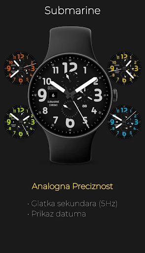 Submarine: Analogni Hronograf — снимак екрана на телефону 1